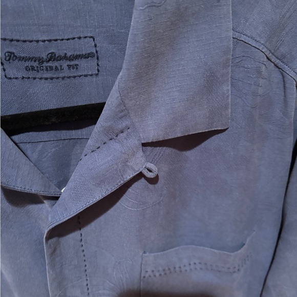 Tommy Bahama Blue Legroom Bar Button Down Shirt - Picture 6 of 6
